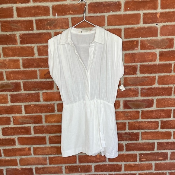 NWT The impeccable pig white faux wrap romper - Picture 1 of 8